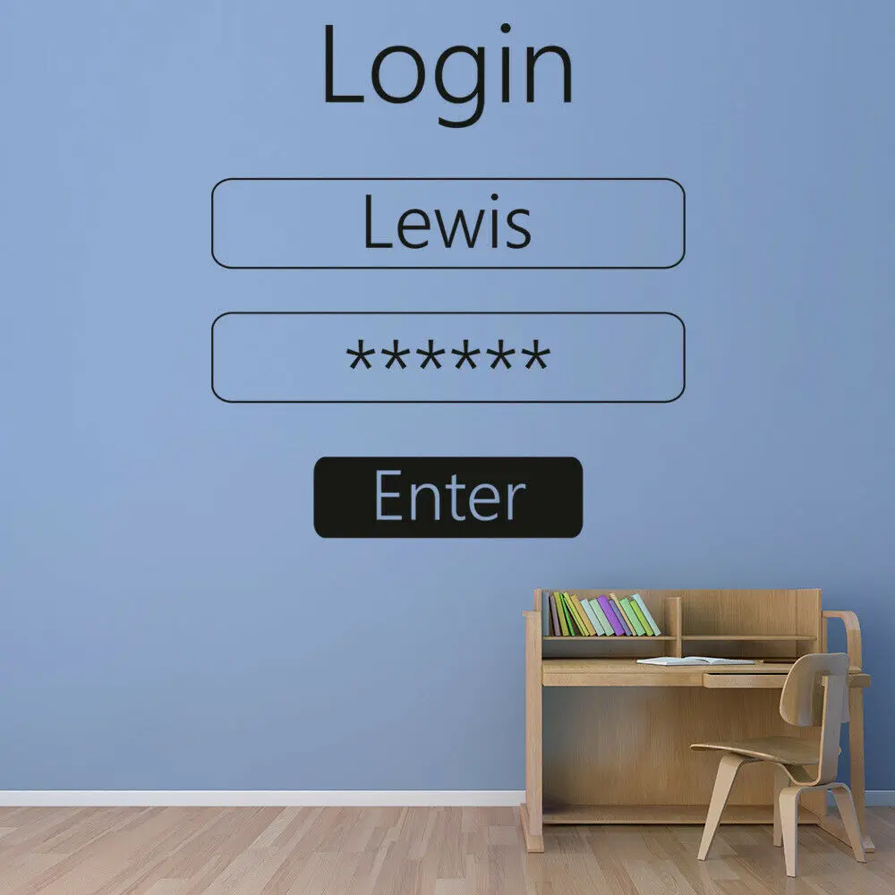 Interesting Wall Sticker Decals Boys Room Personalised Name Login Enter Wall Decal For Game Room Large Vinyl Wall Stickers W971
Interesting Wall Sticker Decals Boys Room Personalised Name Login Enter Wall Decal For Game Room Large Vinyl Wall Stickers W971