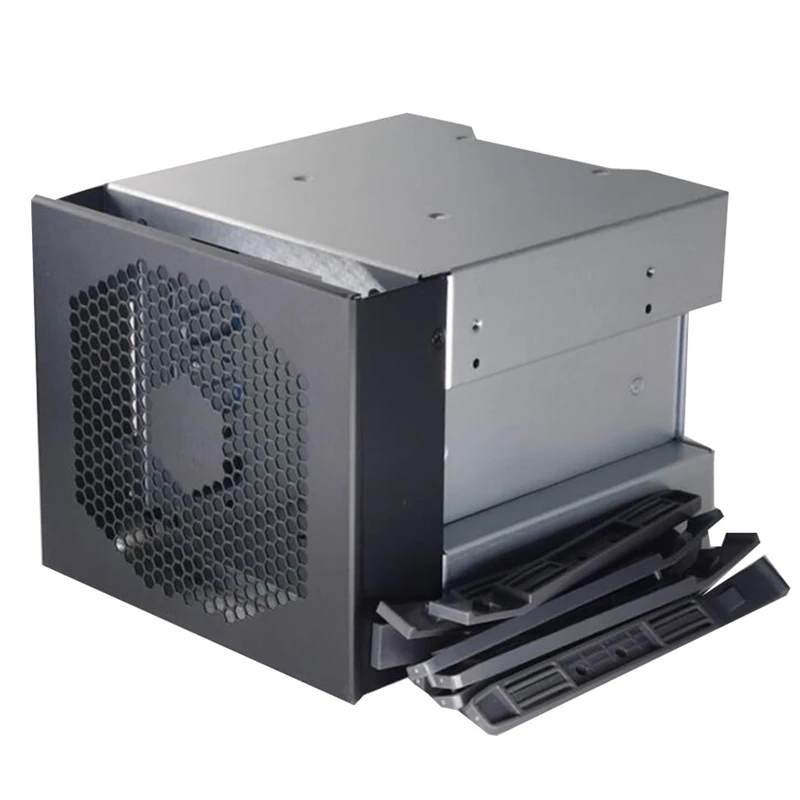 4-Bay Large Capacity HDD Hard Drive Cage Rack 5 Inch 3 x Optical Drive Bays to 3.5 Inch SAS SATA Hard Drive Tray Caddy
4-Bay Large Capacity HDD Hard Drive Cage Rack 5 Inch 3 x Optical Drive Bays to 3.5 Inch SAS SATA Hard Drive Tray Caddy