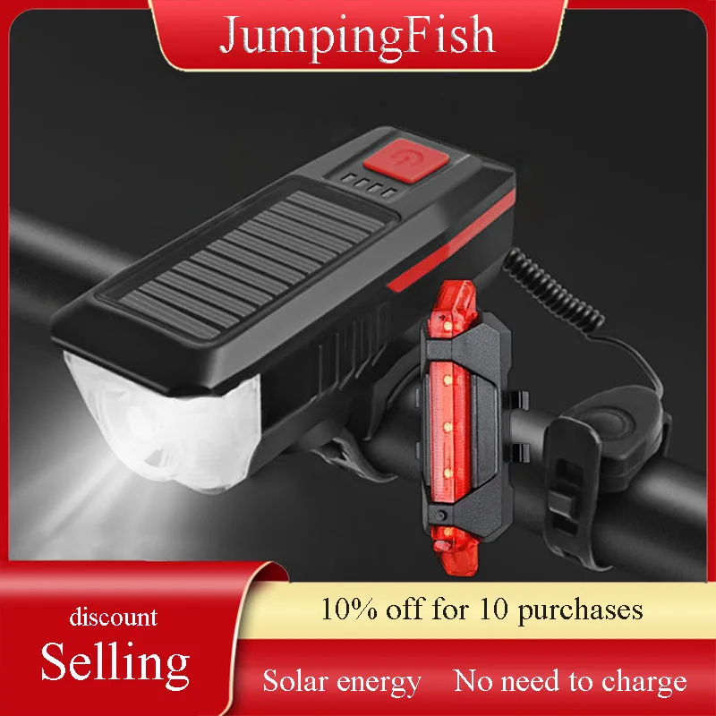 SHIZIWANGRI Bicycle Light 500Lumen 2000mAh Bike Headlight Solar Flashlight Handlebar USB Charging MTB Road Cycling Highlight
SHIZIWANGRI Bicycle Light 500Lumen 2000mAh Bike Headlight Solar Flashlight Handlebar USB Charging MTB Road Cycling Highlight