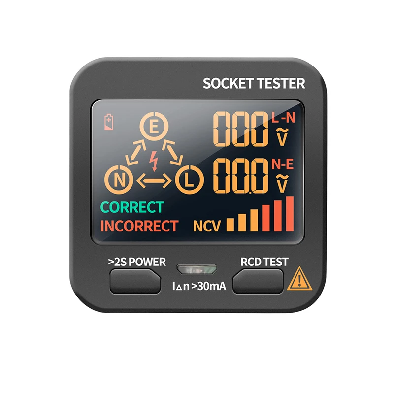 UK Plug AC11 Digital LCD Smart Socket Tester Accurate detection Socket Tester Plug Pro Voltage Test Checker Detector
UK Plug AC11 Digital LCD Smart Socket Tester Accurate detection Socket Tester Plug Pro Voltage Test Checker Detector
