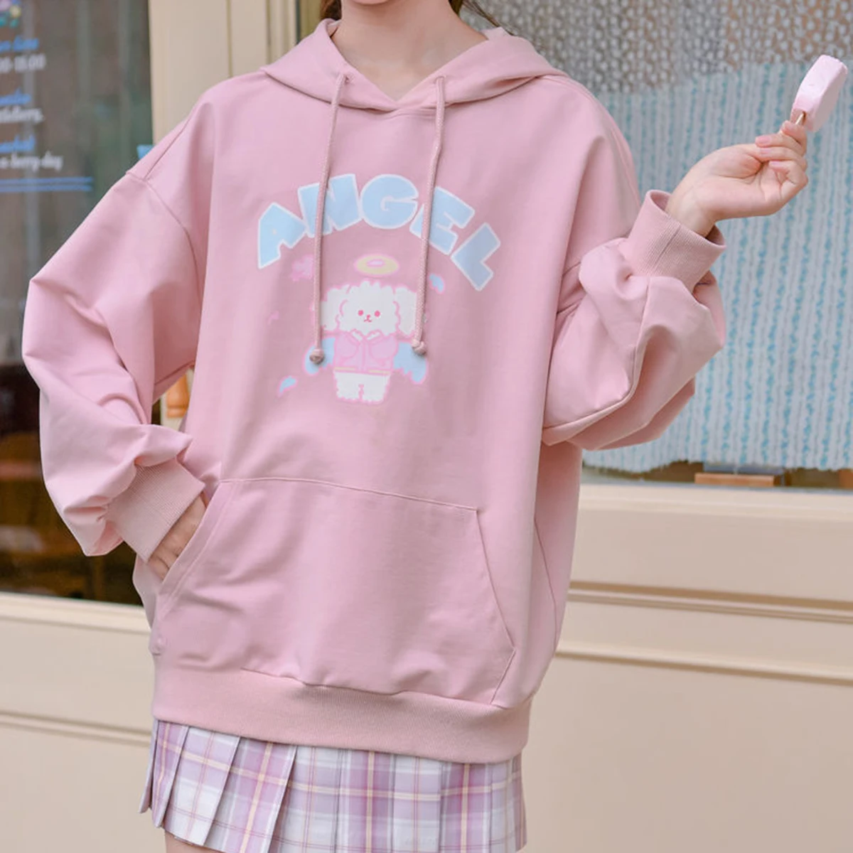 Розовая толстовка с капюшоном Kawaii Y2k с мультяшным принтом в стиле Харадзюку, Свитшот оверсайз с длинным рукавом, корейская мода, женская оде...
Розовая толстовка с капюшоном Kawaii Y2k с мультяшным принтом в стиле Харадзюку, Свитшот оверсайз с длинным рукавом, корейская мода, женская оде...