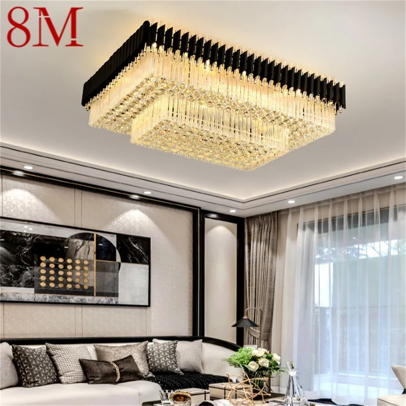 8M Rectangle Ceiling Lighting Postmodern Luxury Crystal LED Lamp Fixtures Home For Dining Room Decoration
8M Rectangle Ceiling Lighting Postmodern Luxury Crystal LED Lamp Fixtures Home For Dining Room Decoration