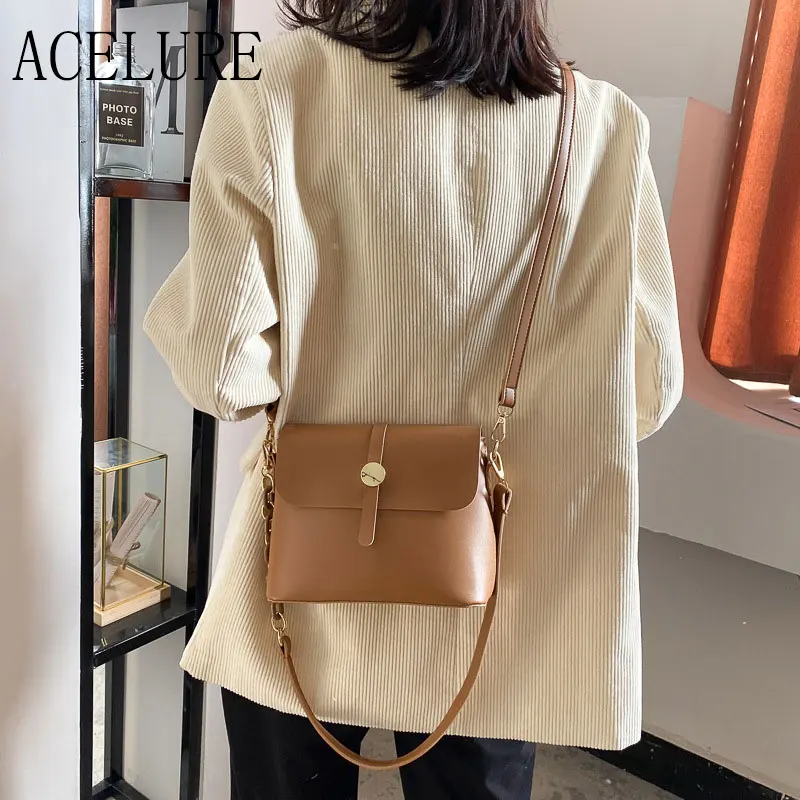 ACELURE New Girls Solid Color Handbag Summer PU Leather Shoulder Bag for Women Fashion Matching Retro Wild Shoulder Bag Purse 
ACELURE New Girls Solid Color Handbag Summer PU Leather Shoulder Bag for Women Fashion Matching Retro Wild Shoulder Bag Purse