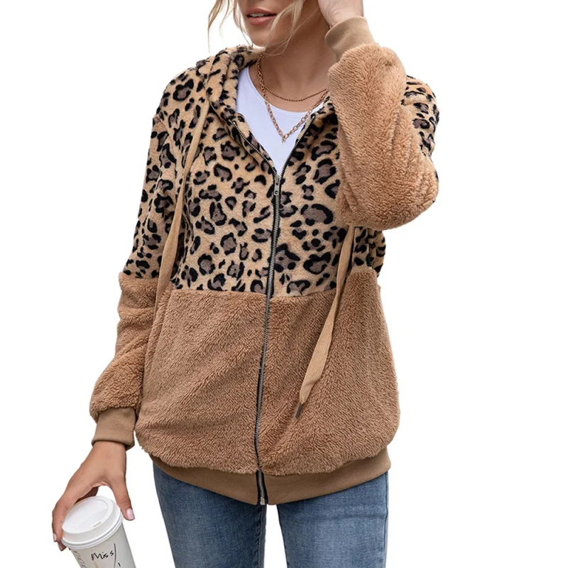 Autumn And Winter Fashion Temperament Communication Collar Leopard Textured Long-sleeved Loose Version of Hooded FGRT1
Autumn And Winter Fashion Temperament Communication Collar Leopard Textured Long-sleeved Loose Version of Hooded FGRT1