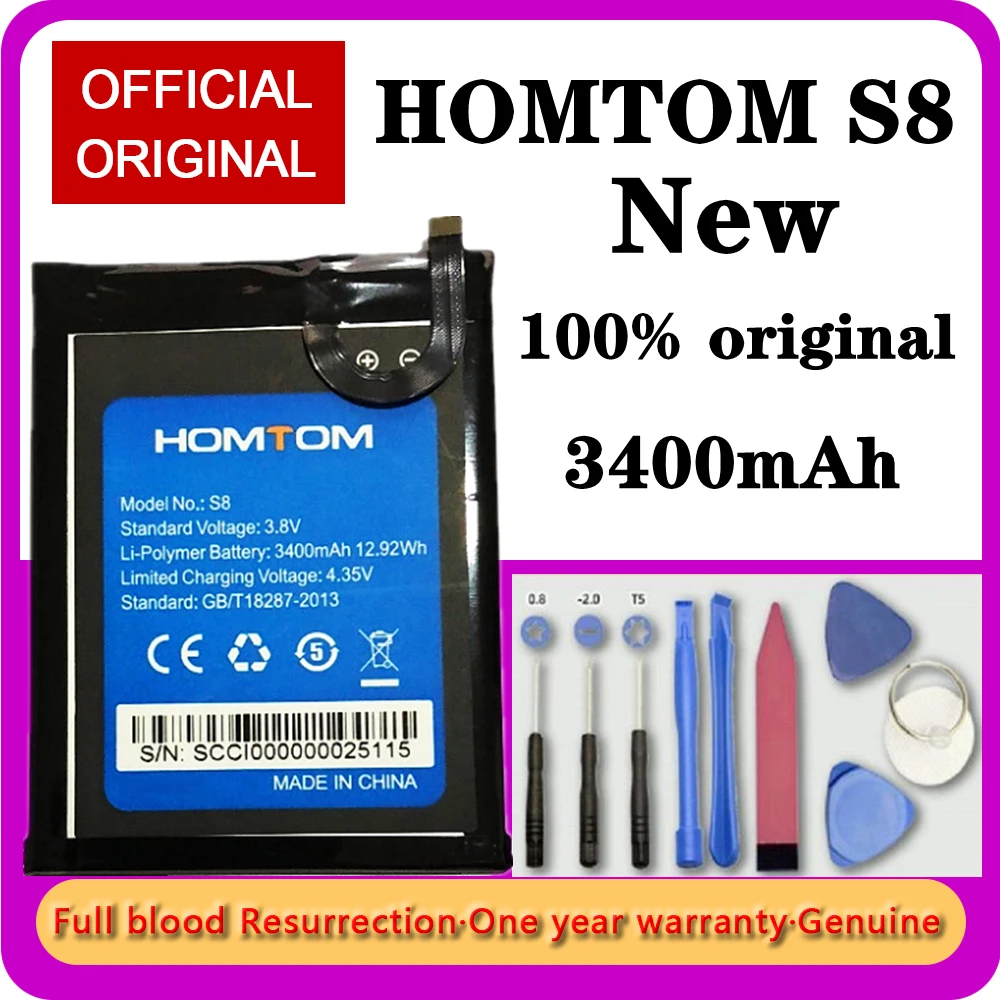 Mobile Phone HOMTOM S8 3400mAh Original Battery 5.7inch MTK6750 Mobile Accessories High-quality Batteries Tracking Free Tools
Mobile Phone HOMTOM S8 3400mAh Original Battery 5.7inch MTK6750 Mobile Accessories High-quality Batteries Tracking Free Tools