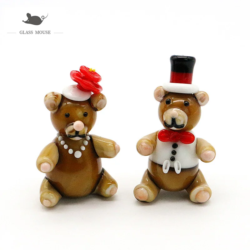 Murano Glass Couple Bear Figurines Crafts Ornaments Home Table Decor Collection Handmade Cute Cartoon Animal Xmas Gifts For Kids
Murano Glass Couple Bear Figurines Crafts Ornaments Home Table Decor Collection Handmade Cute Cartoon Animal Xmas Gifts For Kids