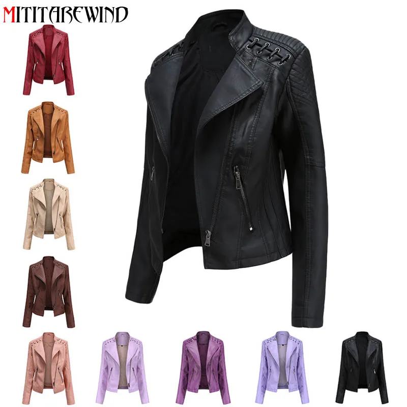 2021 New PU Leather Jacket Women Motorcycle Faux Leather Coat Female Slim Fit Short Jacket Woman Manteau Femme Plus Size S-5XL
2021 New PU Leather Jacket Women Motorcycle Faux Leather Coat Female Slim Fit Short Jacket Woman Manteau Femme Plus Size S-5XL