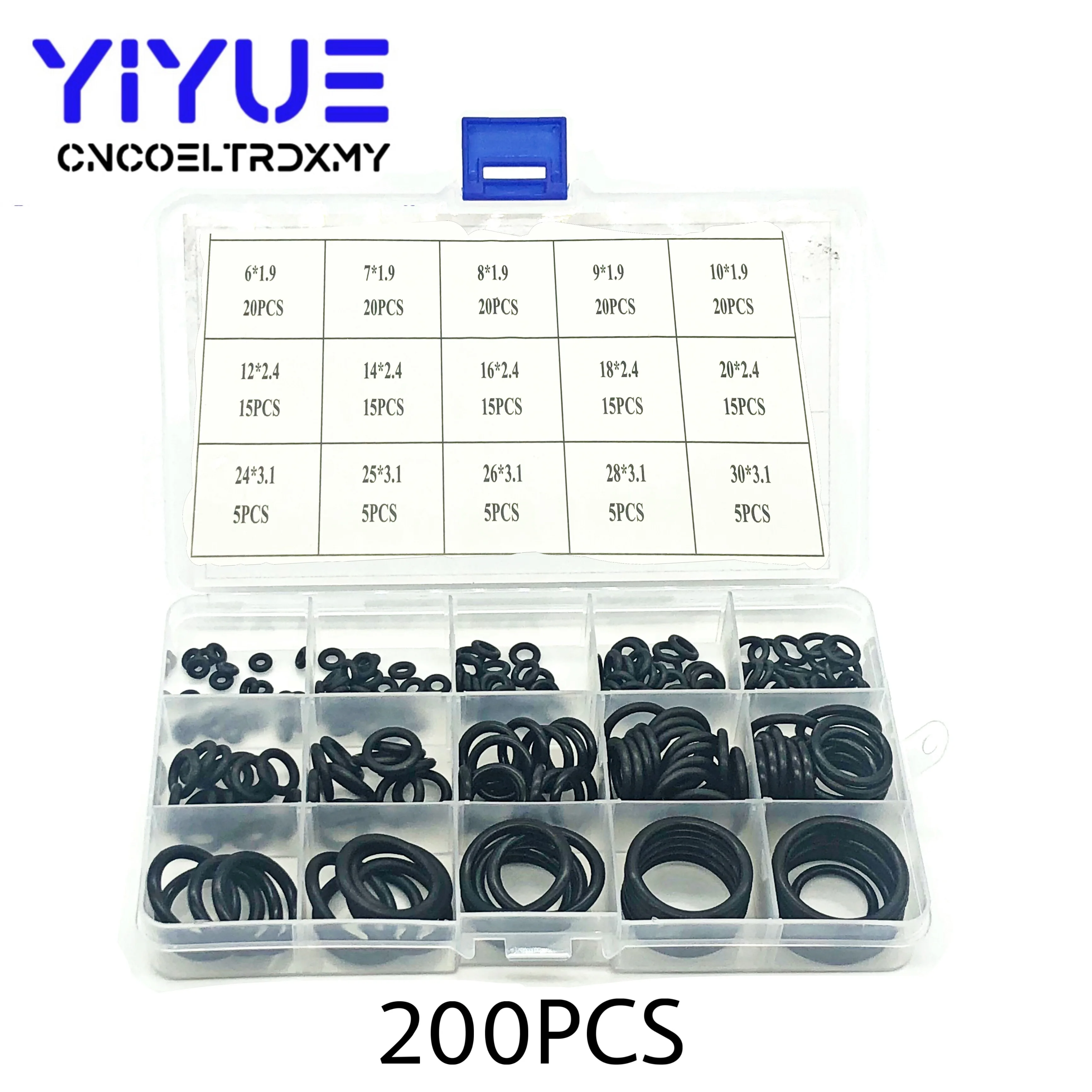 200PCS 225PCS 270PCS O Ring Rubber Washer Seals Assortment O-Ring Sealing kit Different Size with Plastic Box Nitrile Washer
200PCS 225PCS 270PCS O Ring Rubber Washer Seals Assortment O-Ring Sealing kit Different Size with Plastic Box Nitrile Washer
