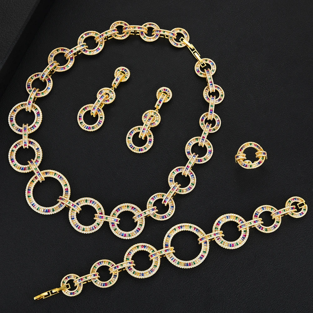 GODKI Jimbora Trendy Luxury Round Chains Punk Fashion Wedding Naija Jewelry Sets Bride Cubic Zirconia Necklace Dubai 4PCS Dress
GODKI Jimbora Trendy Luxury Round Chains Punk Fashion Wedding Naija Jewelry Sets Bride Cubic Zirconia Necklace Dubai 4PCS Dress
