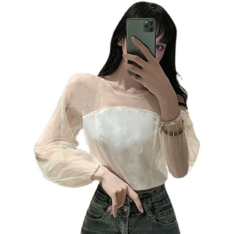 O-neck Bow Hollow Out Blouses Perspective Women's Clothing Spring Autumn Shirts Korean Clothes Ladies Crop Top Fashion New
O-neck Bow Hollow Out Blouses Perspective Women's Clothing Spring Autumn Shirts Korean Clothes Ladies Crop Top Fashion New
