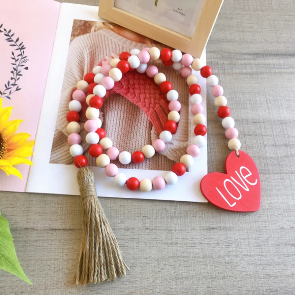 Pink European Wood Bead Garland with Tassels Farmhouse Beads Rustic Country Decor Kid Room Wall Hanging Ornament Home Decor
Pink European Wood Bead Garland with Tassels Farmhouse Beads Rustic Country Decor Kid Room Wall Hanging Ornament Home Decor