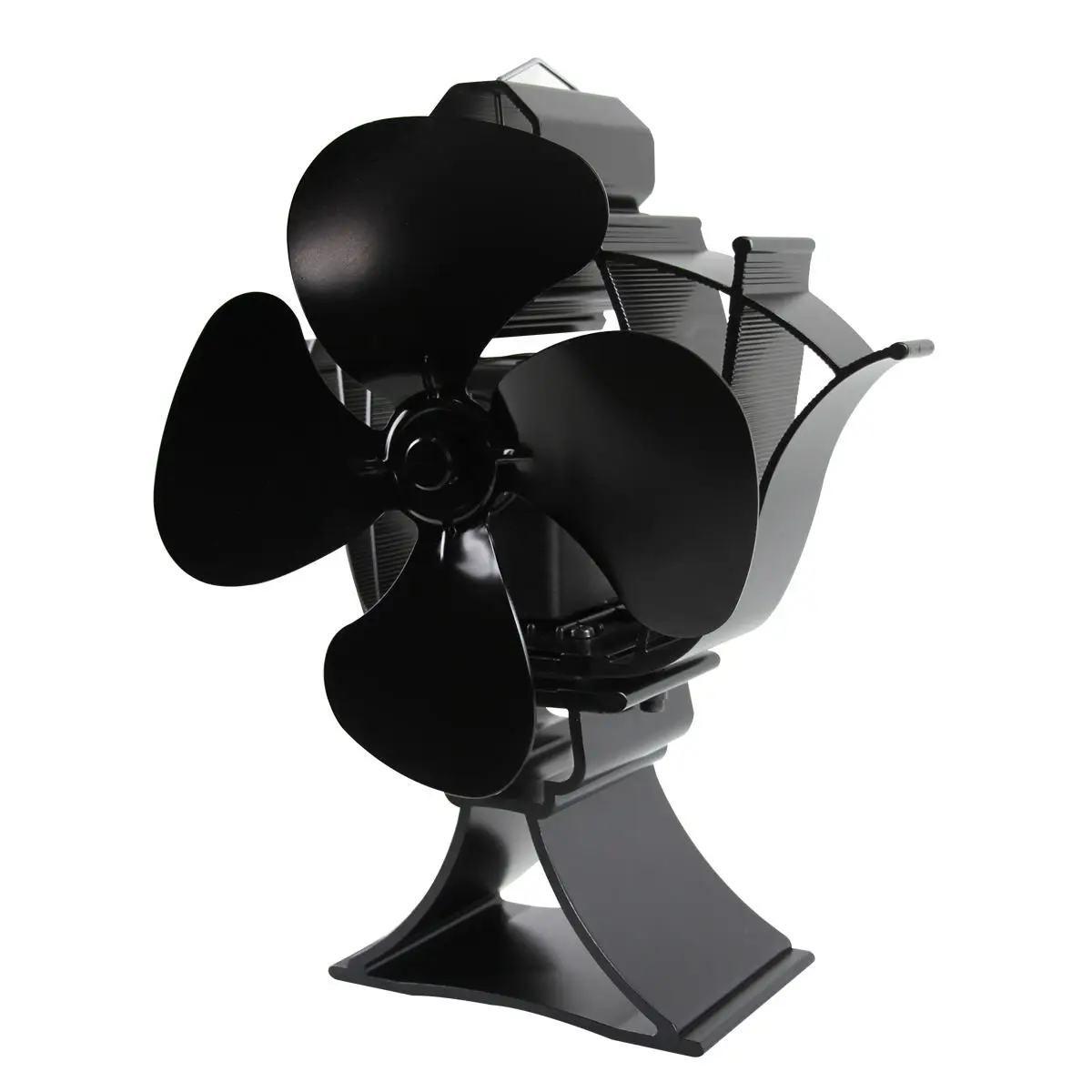 NEW 4 Blades Heat Powered Stove Fan Log Wood Burner Quiet Black Home Fireplace Fan Efficient Heat Distribution Fan Rotatable
NEW 4 Blades Heat Powered Stove Fan Log Wood Burner Quiet Black Home Fireplace Fan Efficient Heat Distribution Fan Rotatable