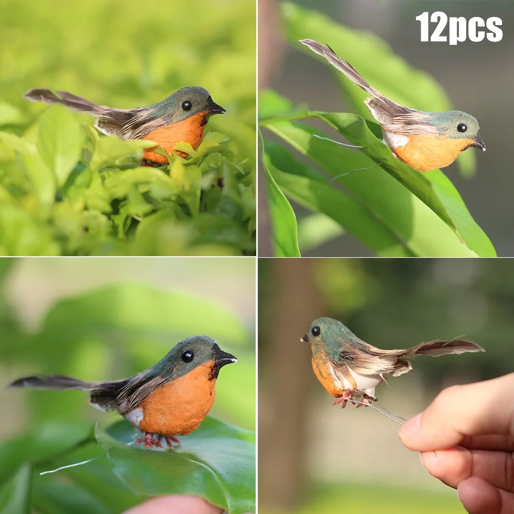 12PCS Robin Bird Christmas Tree Decoration Craft Artificial Feather Christmas Tree Merry Christmas Ornaments Garden Decoration
12PCS Robin Bird Christmas Tree Decoration Craft Artificial Feather Christmas Tree Merry Christmas Ornaments Garden Decoration