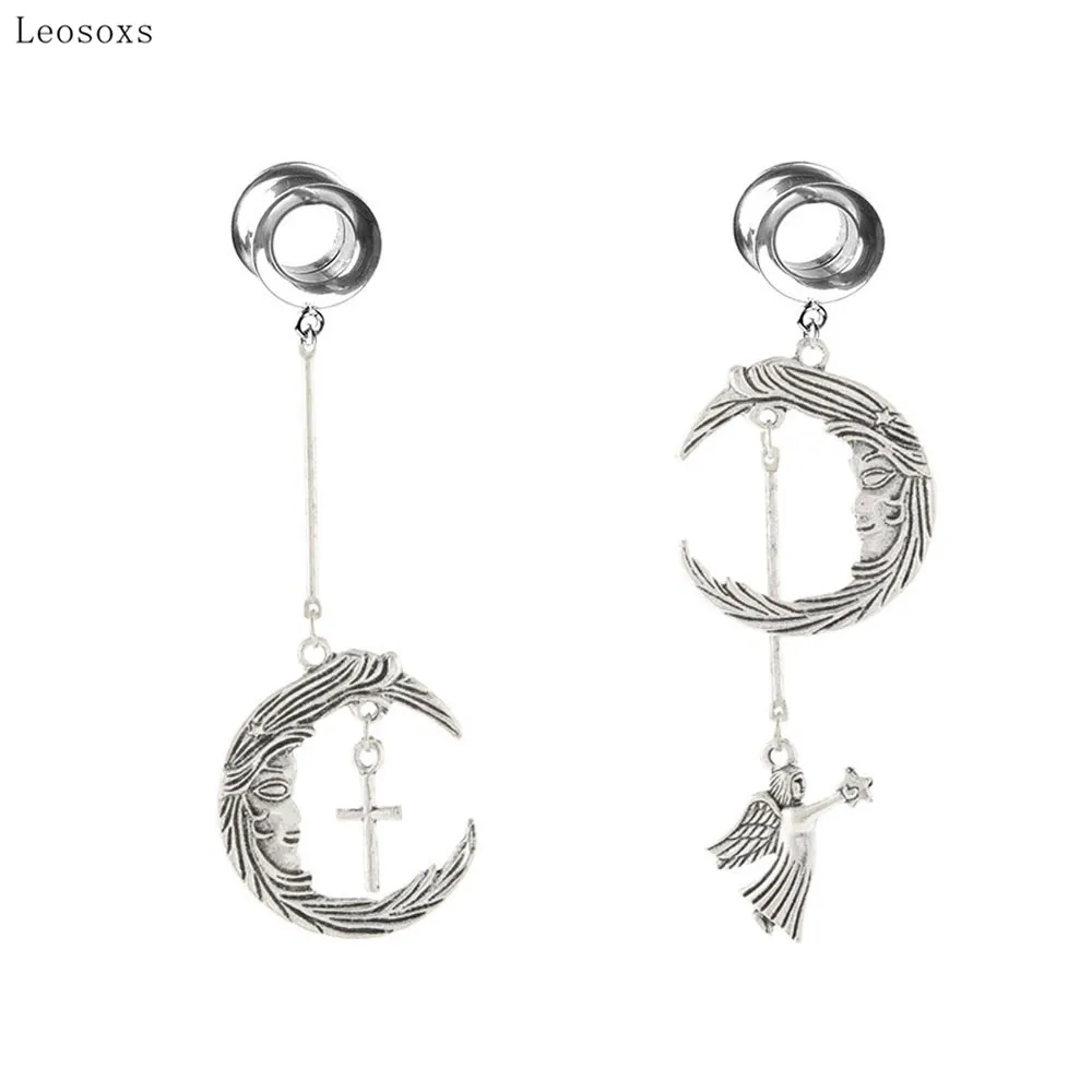 Leosoxs 2pcs Fashion Creation Moon Cupid Angel Cross Combination Long Ear Expansion Piercing Jewelry
Leosoxs 2pcs Fashion Creation Moon Cupid Angel Cross Combination Long Ear Expansion Piercing Jewelry