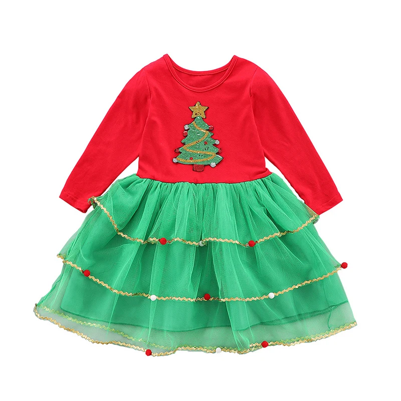 Sequin Christmas Tree Veil Princess Dresses For Girls Santa Claus Dress Party Skirt Clothes Fashion Gifts For 1-6 Y
Sequin Christmas Tree Veil Princess Dresses For Girls Santa Claus Dress Party Skirt Clothes Fashion Gifts For 1-6 Y