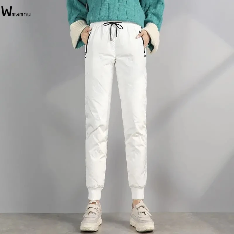 Snow Wear Warm Puffer Duck Down Pants Casual Sweet Slim High Waist Bean Feet Pants Elegant Thicken Cotton Sweartpants Joggers
Snow Wear Warm Puffer Duck Down Pants Casual Sweet Slim High Waist Bean Feet Pants Elegant Thicken Cotton Sweartpants Joggers