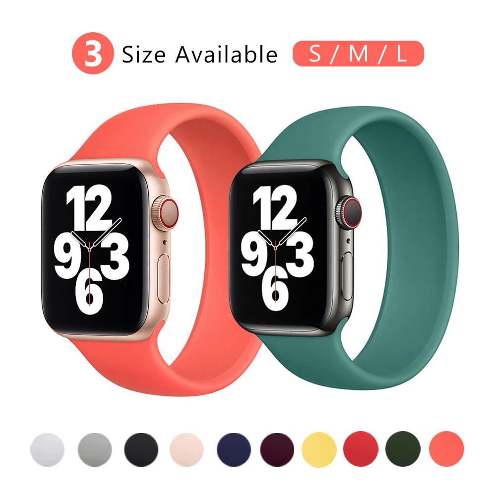 Sport Loop Band For Apple Watch Series 6 SE 44mm 40mm Silicone Strap For Apple Watch 6 5 4 3 44mm 40mm 42mm 38mm Solo Loop Strap
Sport Loop Band For Apple Watch Series 6 SE 44mm 40mm Silicone Strap For Apple Watch 6 5 4 3 44mm 40mm 42mm 38mm Solo Loop Strap