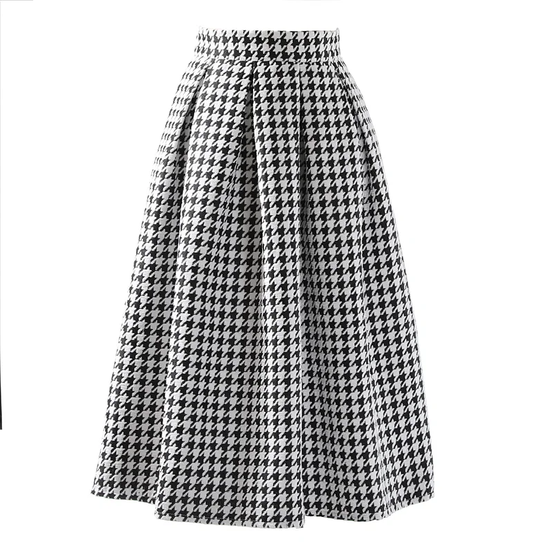 SeeBeautiful Stitching Plaid Loose A-line Half-body Skirt High Waist Tweed Zipper Women Summer 2022 New Fashion G996
SeeBeautiful Stitching Plaid Loose A-line Half-body Skirt High Waist Tweed Zipper Women Summer 2022 New Fashion G996