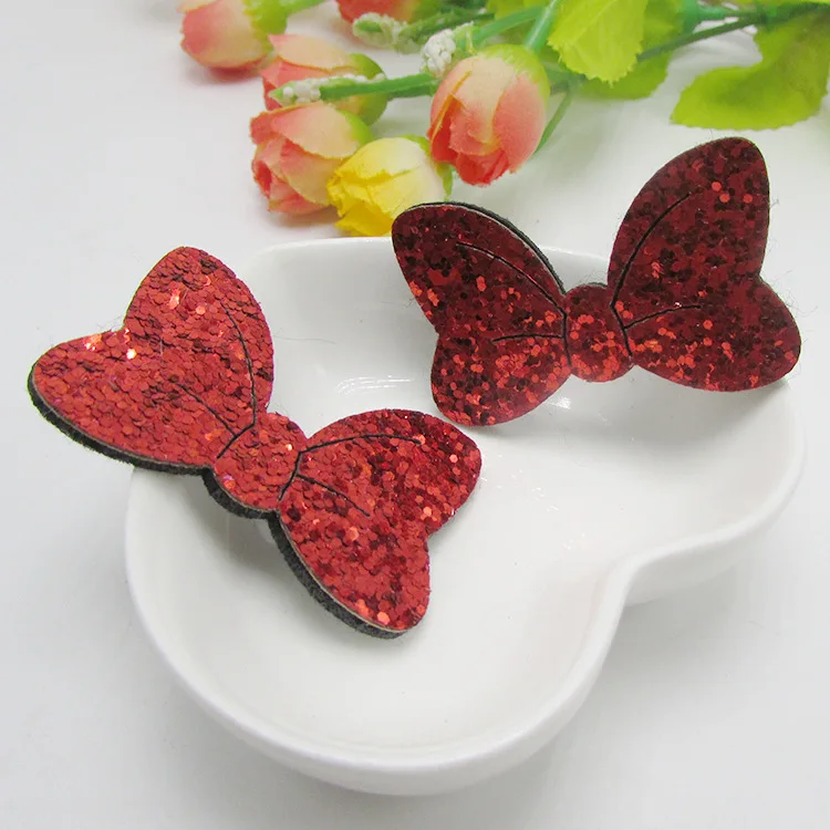 10Pcs 50mm Shiny Fabric Padded Patches Glitter Bow Tie Appliques for Craft Clothes Stickers Supplies DIY babyHair Clips ornament
10Pcs 50mm Shiny Fabric Padded Patches Glitter Bow Tie Appliques for Craft Clothes Stickers Supplies DIY babyHair Clips ornament
