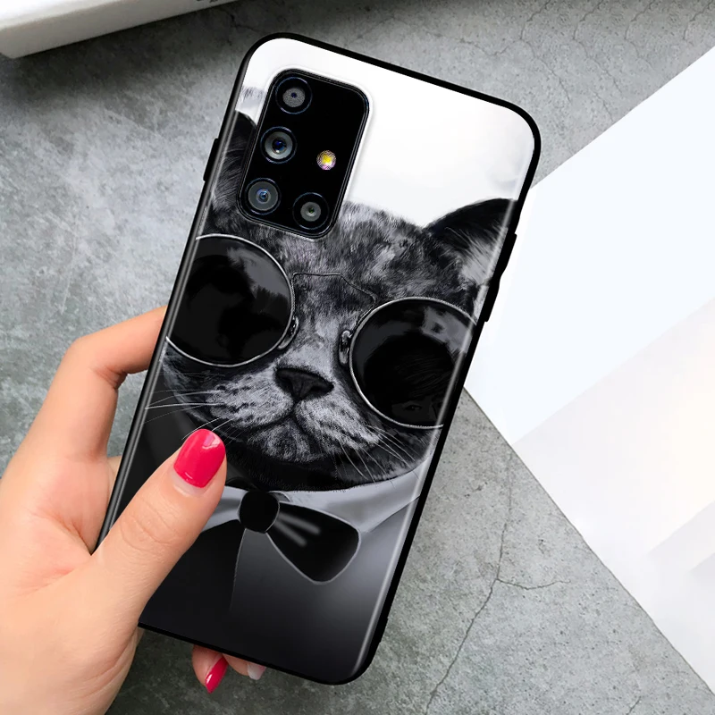 Cat with glasses for Samsung A9 A8 A8S A7 A6 A6S A5 A3 A750 Plus Star 2018 2017 2016 Black Phone Case 
Cat with glasses for Samsung A9 A8 A8S A7 A6 A6S A5 A3 A750 Plus Star 2018 2017 2016 Black Phone Case