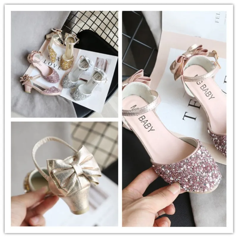 2021 Summer Girls Sandals Rhinestone Bowknot Princess Shoes Children Sandals Soft Bottom Kids Banquet Shoes
2021 Summer Girls Sandals Rhinestone Bowknot Princess Shoes Children Sandals Soft Bottom Kids Banquet Shoes