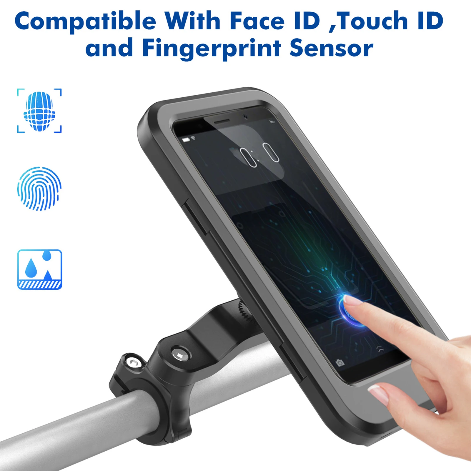 Adjustable Waterproof Bicycle Phone Holder Universal Bike Motorcycle Handlebar Cell Phone Support Mount Bracket for Iphone
Adjustable Waterproof Bicycle Phone Holder Universal Bike Motorcycle Handlebar Cell Phone Support Mount Bracket for Iphone