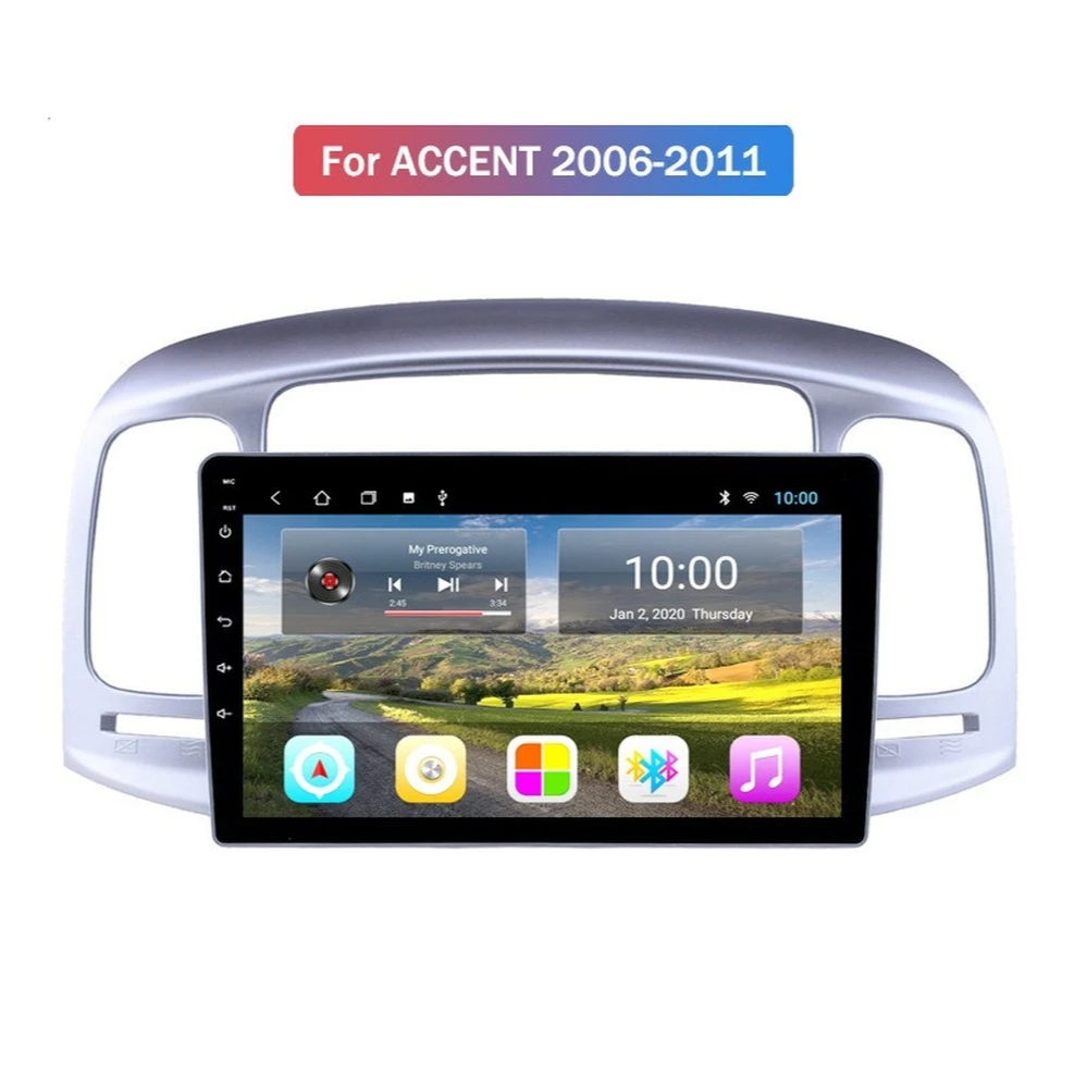 Car Radio Stereo Multimedia Player For Hyundai Accent 2006-2011 Android 10.0 Car GPS Navigation With Wifi 4G DSP BT CARPLAY
Car Radio Stereo Multimedia Player For Hyundai Accent 2006-2011 Android 10.0 Car GPS Navigation With Wifi 4G DSP BT CARPLAY