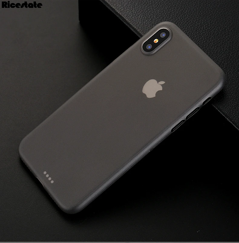 Ультратонкий чехол из ПП матовой кожи для iphone X XR XS MAX 6 7 8 Plus 11 Pro Max мягкий матовый