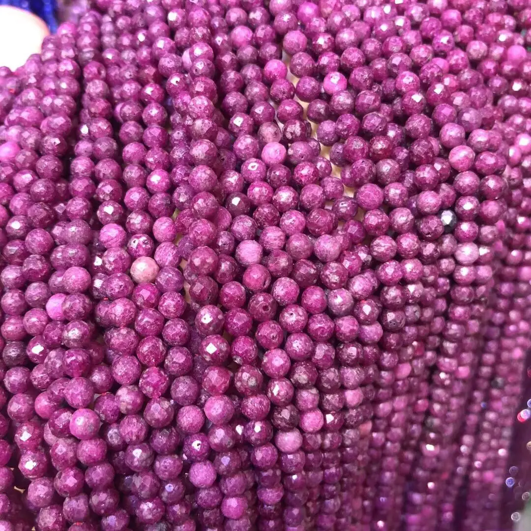 Natural Rubys Faceted Beads 3mm Small Loose Spacer Beads for Jewelry Making Necklace DIY Bracelet Accessories Wholesale
Natural Rubys Faceted Beads 3mm Small Loose Spacer Beads for Jewelry Making Necklace DIY Bracelet Accessories Wholesale