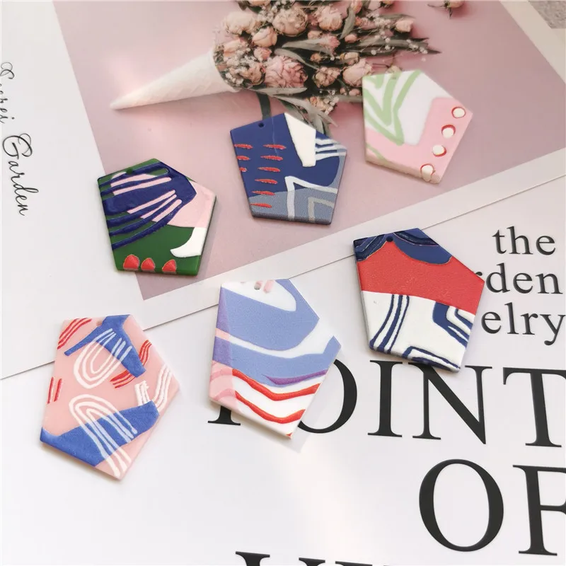 6PCS/lot Acetate Relief Splicing Color contrast Jewelry Accessories Hand Made Earrings Connectors DIY Pendant Components Charms
6PCS/lot Acetate Relief Splicing Color contrast Jewelry Accessories Hand Made Earrings Connectors DIY Pendant Components Charms