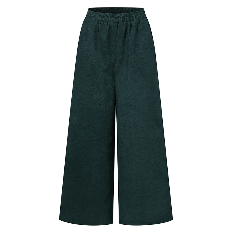 Women's Corduroy Pants ZANZEA 2021 Retro Wide Leg Trousers Elastic Waist Long Pantalon Female Casual Solid Turnip Plus Size
Women's Corduroy Pants ZANZEA 2021 Retro Wide Leg Trousers Elastic Waist Long Pantalon Female Casual Solid Turnip Plus Size