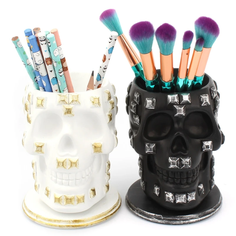 Sequins Skull Ornament Skeleton Pen Holder Home Office Desktop Pencil Organizer 24BB
Sequins Skull Ornament Skeleton Pen Holder Home Office Desktop Pencil Organizer 24BB