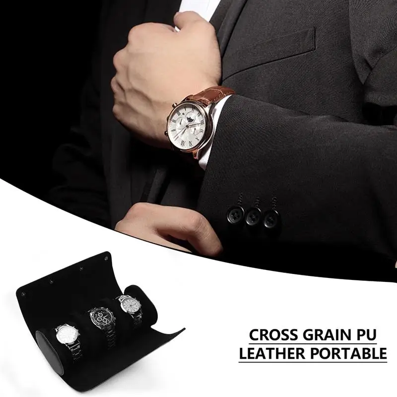 1Pc 3 Slot Watch Roll Display Box Retro PU Leather Travel Watch Case Wrist Jewelry Storage Pouch Organizer Gift
1Pc 3 Slot Watch Roll Display Box Retro PU Leather Travel Watch Case Wrist Jewelry Storage Pouch Organizer Gift