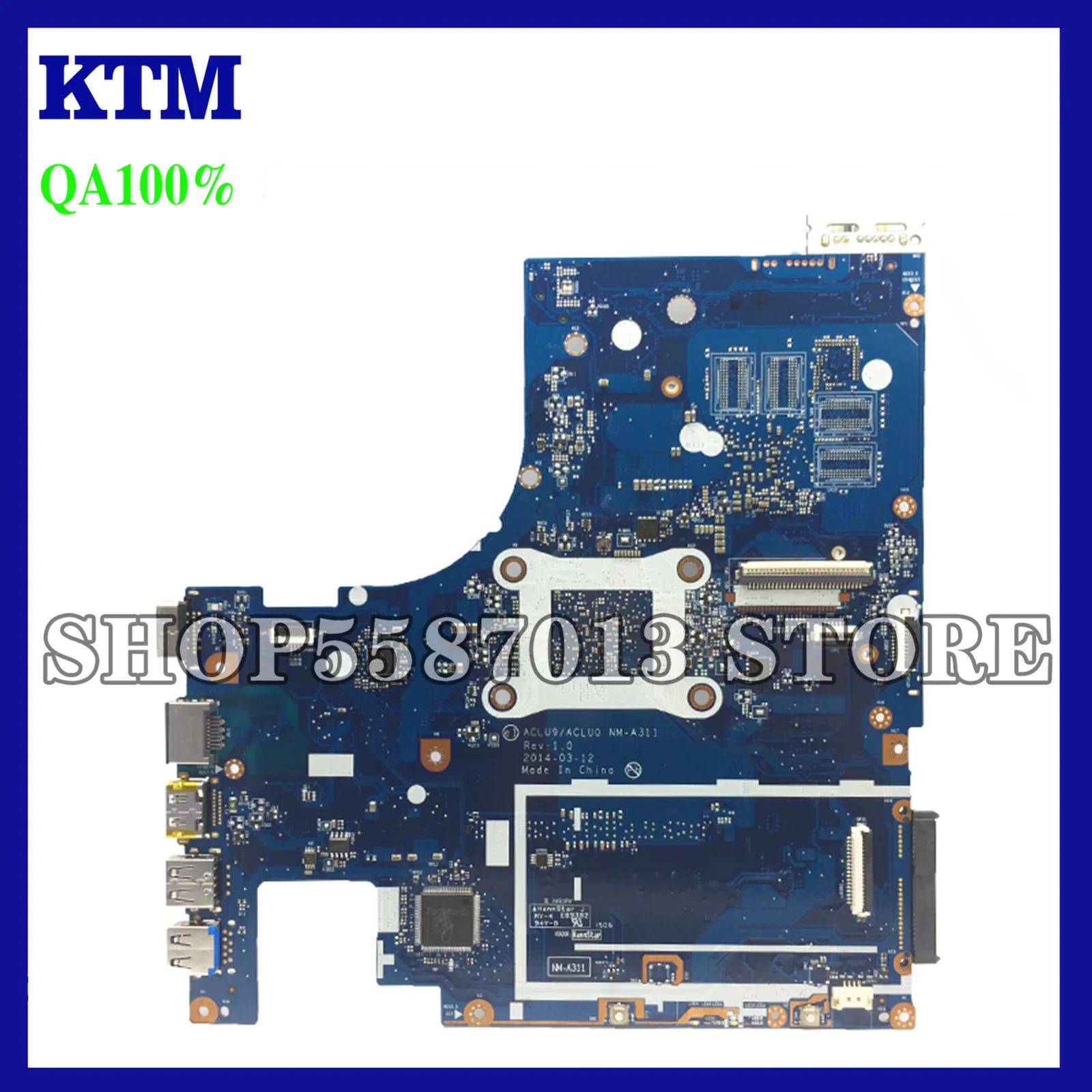 KEFU NM-A311 For Lenovo ACLU9 / ACLU0 NM-A311 MAIN BOARD For Lenovo G50 G50-30 Laptop Motherboard DDR3 Dual-core CPU
KEFU NM-A311 For Lenovo ACLU9 / ACLU0 NM-A311 MAIN BOARD For Lenovo G50 G50-30 Laptop Motherboard DDR3 Dual-core CPU