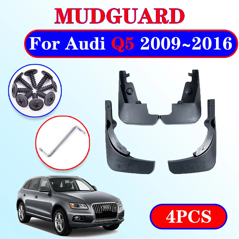 4 PCS Mudflap for Audi Q5 2009~2016 8R Fender Mud Flaps Guard Splash Flap Mudguard Car Accessories 2010 2011 2012 2013 2014 2015 
4 PCS Mudflap for Audi Q5 2009~2016 8R Fender Mud Flaps Guard Splash Flap Mudguard Car Accessories 2010 2011 2012 2013 2014 2015