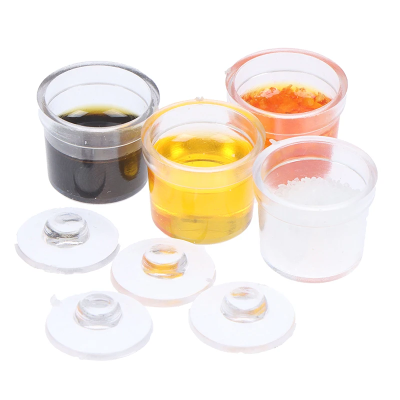 4pcs/set Simulation Mini Chili Sauce Oil Salt Seasoning Pot Model 1/12 Dollhouse Miniature Kitchen Accessories
4pcs/set Simulation Mini Chili Sauce Oil Salt Seasoning Pot Model 1/12 Dollhouse Miniature Kitchen Accessories