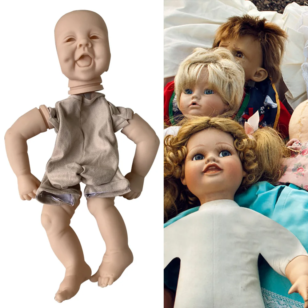 22 Inch Baby Reborn Doll Kit Limbs Cloth Body Gift DIY Toy Toddler Unpainted Lifelike Real Touch Soft Eyes Funny Silicone Head
22 Inch Baby Reborn Doll Kit Limbs Cloth Body Gift DIY Toy Toddler Unpainted Lifelike Real Touch Soft Eyes Funny Silicone Head