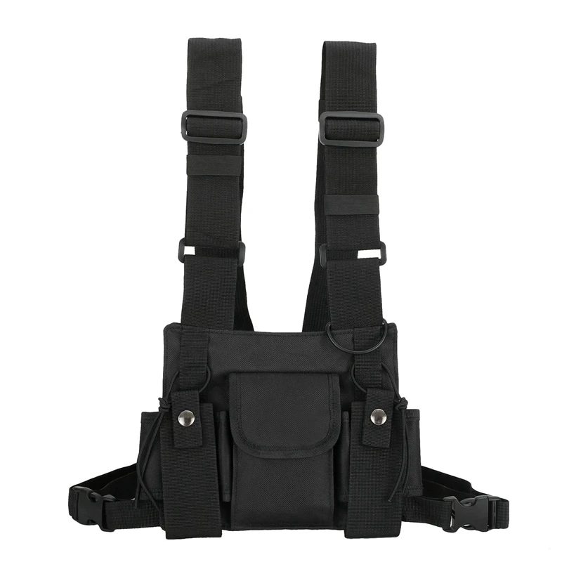 Adjustable Black Vest Hip Hop Streetwear Functional Harness Chest Waist Pack Chest Bag Fashion Nylon
Adjustable Black Vest Hip Hop Streetwear Functional Harness Chest Waist Pack Chest Bag Fashion Nylon