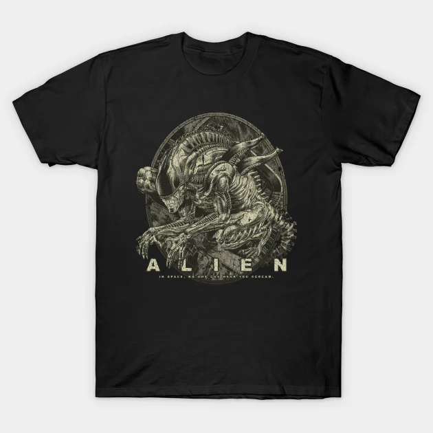 2021 Men/Women's Summer Black Street Fashion Hip Hop The Xenomorph 1979 Alien T-shirt Cotton Tees Short Sleeve Tops 
2021 Men/Women's Summer Black Street Fashion Hip Hop The Xenomorph 1979 Alien T-shirt Cotton Tees Short Sleeve Tops