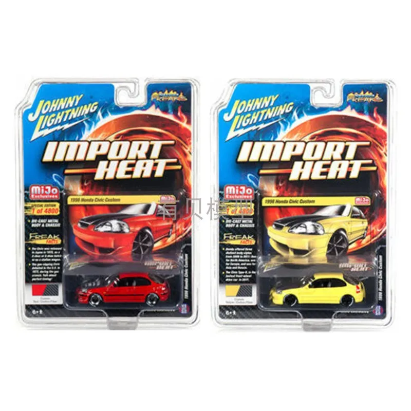 Johnny Lightning cars 1/64 1998 Civic custom IMPORT HEAT Collector Edition Metal Diecast Model Cars Kids Toys
Johnny Lightning cars 1/64 1998 Civic custom IMPORT HEAT Collector Edition Metal Diecast Model Cars Kids Toys