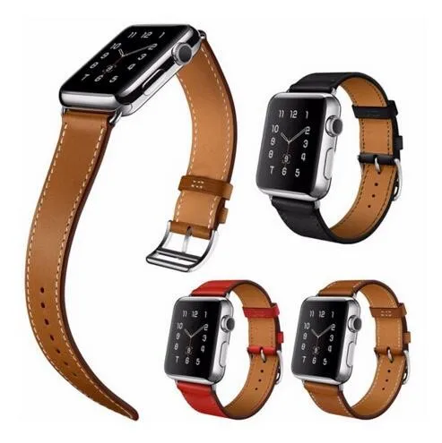 Серия 5/4/3/2/1 браслет ремешок для Apple Watch 38 мм 40 одиночный Тур кожаный 42 44 iwatch 5