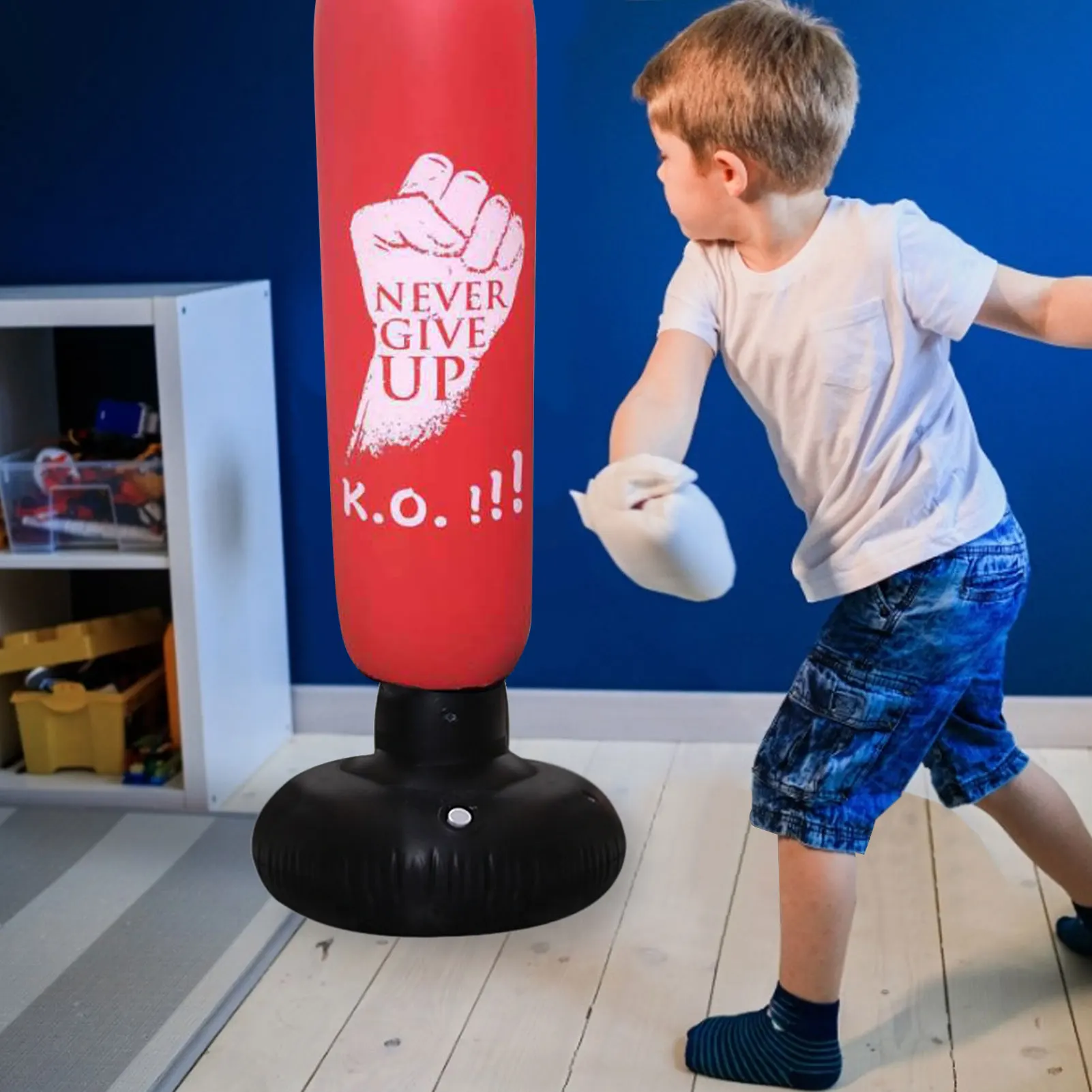 Inflatable Boxing Bag Adult Children PVC Thickening Boxing Pillar Tumbler Fight Column Punching Bag Boxing Training Target
Inflatable Boxing Bag Adult Children PVC Thickening Boxing Pillar Tumbler Fight Column Punching Bag Boxing Training Target