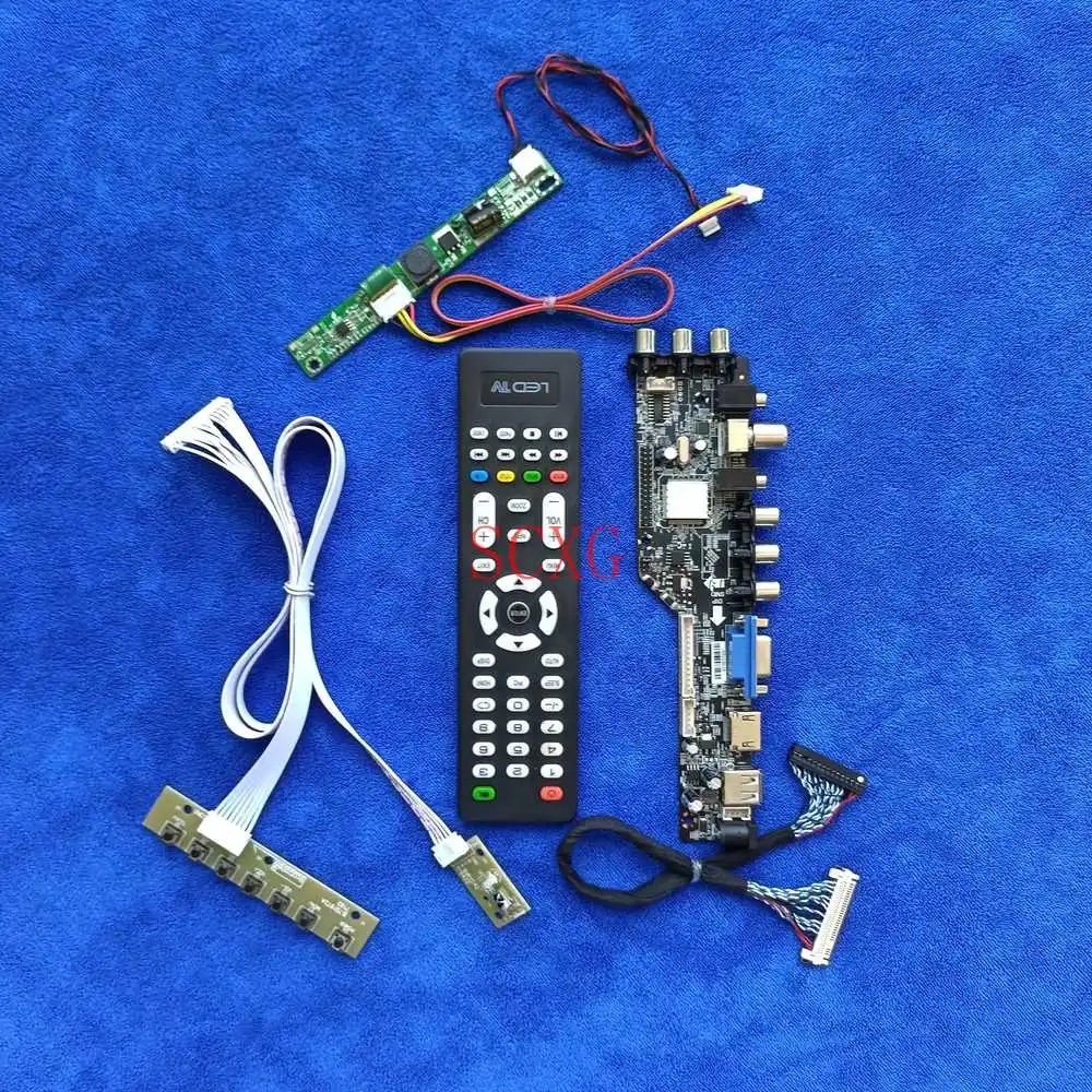HDMI-compatible USB VGA AV For M200HJJ/M200HJK LVDS 30 Pin Monitor controller drive board Digital Signal KIT LCD/LED 1920*1080
HDMI-compatible USB VGA AV For M200HJJ/M200HJK LVDS 30 Pin Monitor controller drive board Digital Signal KIT LCD/LED 1920*1080