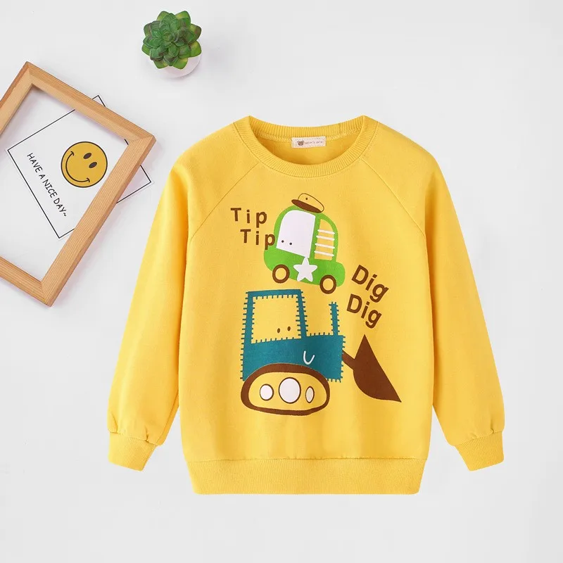 Fashion Baby Boy's Clothing Dinasaur Sweater Hoodies Long Sleeve Tee Shirts Clothes For Infant Hoodie Toddler Girls | Детская одежда