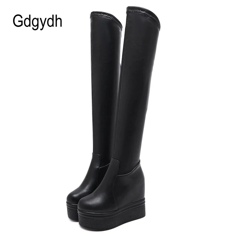 Gdgydh Goth Girls Platform Wedges Over The Knee Boots Women Thick Heel Comfy High Heel Boots Thigh High Extremely Height Winter
Gdgydh Goth Girls Platform Wedges Over The Knee Boots Women Thick Heel Comfy High Heel Boots Thigh High Extremely Height Winter