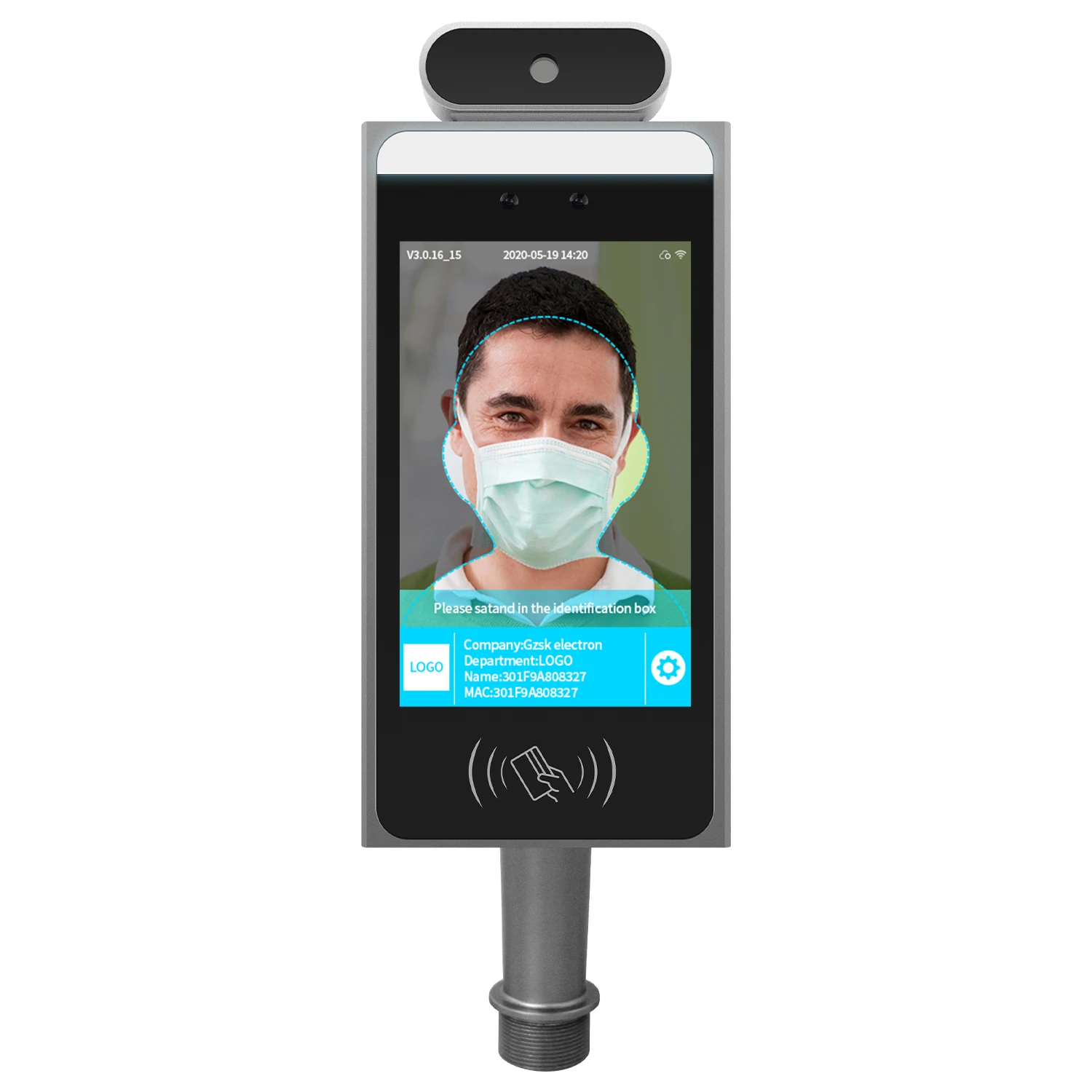 facial recognition attendance system 8 inch camera facial recognition device with intelligent temperature access control
facial recognition attendance system 8 inch camera facial recognition device with intelligent temperature access control