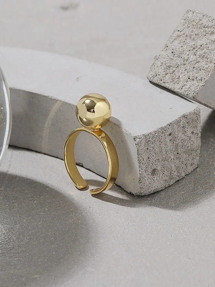 925 Sterling Silver Smooth Ball Open Ring Irregular Fashion Index Gift For Woman Accessories Fine Joias Ouro 18k Jewelry Fashion
925 Sterling Silver Smooth Ball Open Ring Irregular Fashion Index Gift For Woman Accessories Fine Joias Ouro 18k Jewelry Fashion