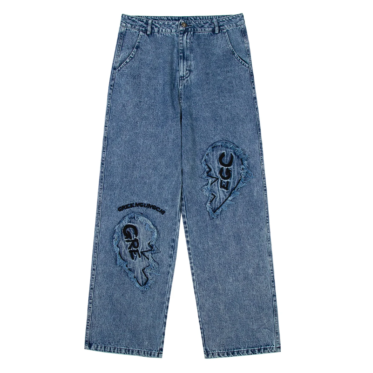 LACIBLE Hip Hip Denim Pants Men Women Vintage Streetwear Loose Embroidered Washed Jeans Pants Harajuku Baggy Jeans Trousers
LACIBLE Hip Hip Denim Pants Men Women Vintage Streetwear Loose Embroidered Washed Jeans Pants Harajuku Baggy Jeans Trousers