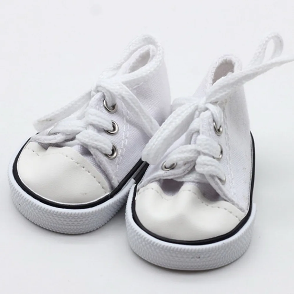 43cm Born Baby Doll Shoes Canvas Lace Up Sneakers White Black Green Pink Red Shoes for 18 inch Height Girl Dolls Accessories
43cm Born Baby Doll Shoes Canvas Lace Up Sneakers White Black Green Pink Red Shoes for 18 inch Height Girl Dolls Accessories