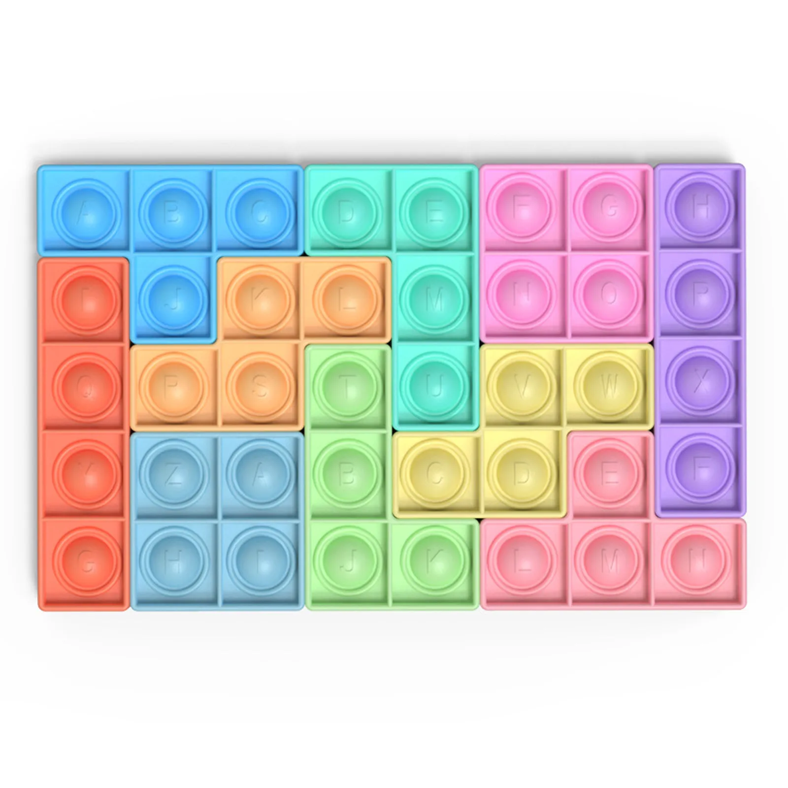 10pcs Puzzle Des Antistress Relaxing Toy Silicone Push Bubble Sensory Toy For Kid Adult Autism Special Needs Juguetes
10pcs Puzzle Des Antistress Relaxing Toy Silicone Push Bubble Sensory Toy For Kid Adult Autism Special Needs Juguetes